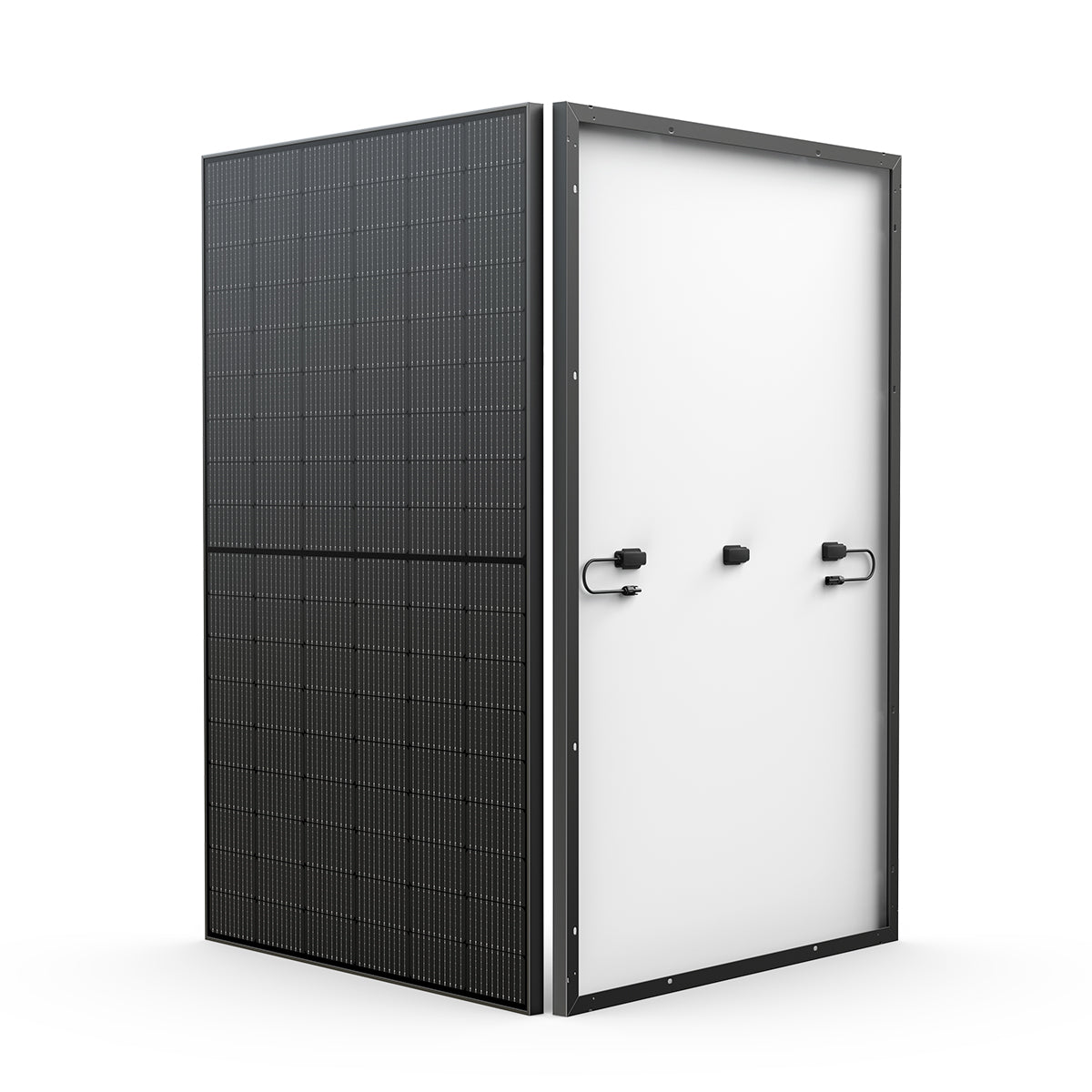 EcoFlow 400W Rigid Panel Front And Rear View