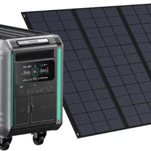 Zendure SuperBase V6400 Power Station 120/240 Dual Voltage with 200W Solar Panel New