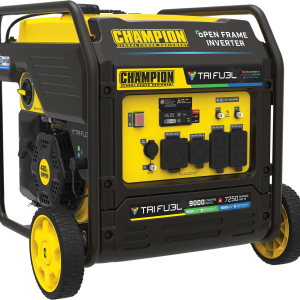 Champion 201176 7250W/9000W Generator Tri-Fuel Gas Propane Natural Gas Inverter Open Frame CO Shield Electric Start New