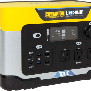 Champion 201260 1000W/2000W Solar Generator 998Wh Lithium-Ion Power Station New