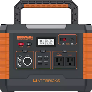 WattBricks MP1000 Portable Power Station Solar Generator 1000W 999Wh New