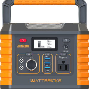 WattBricks MP330 Portable Power Station Solar Generator 330W 288Wh New