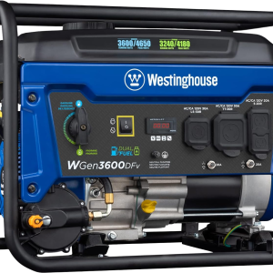 Westinghouse WGen3600DFv Generator 3600W/4650W 30 Amp Recoil Start Dual Fuel New