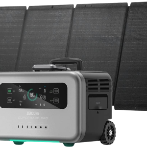 Zendure SuperBase Pro 2000 2096Wh Solar Generator Portable Power Station with 200 Watt Solar Panel New