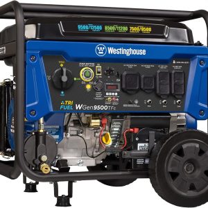 Westinghouse WGen9500TFc Generator 9500W/12500W 50 Amp Remote Start Tri-Fuel with CO Sensor New