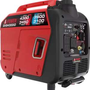 A-iPower GXS4300iD 3450W/4300W Generator Dual Fuel Gas Propane Low THD Inverter CO Alert New