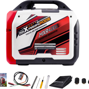 Maxpeedingrods MXR4000-US Gas Inverter Generator 3200W/4000W Low THD Parallel RV Ready with CO Alert App Monitoring New
