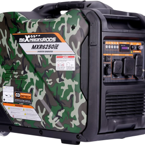 Maxpeedingrods MXR6250IE-CA Inverter Generator 5000W/5500W Low THD Electric Start RV Ready and CO Alert Gas New Canada Only
