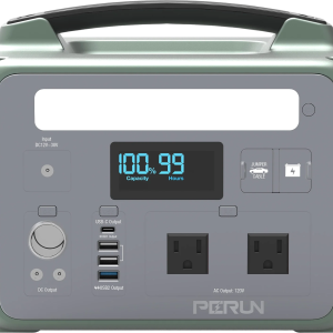 Perun by Yard Force PB-20 600W/1200W Power Station Pure Sine Wave Solar Generator New
