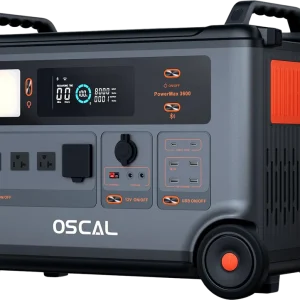 Oscal PowerMax 3600 Portable Power Station 3000W Output 3600Wh New