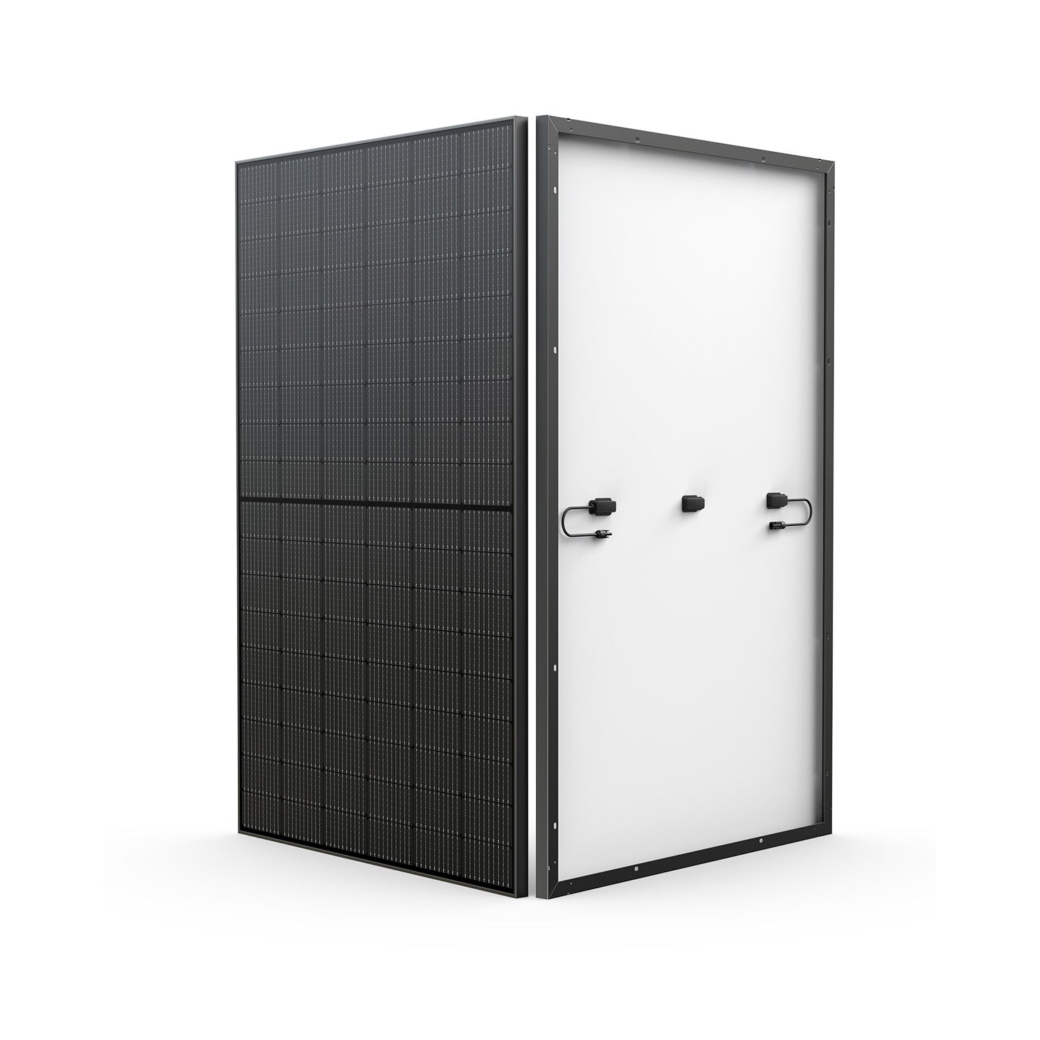 EcoFlow 400W Rigid Panel Front And Rear View