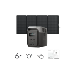 EcoFlow DELTA 3 1500 Portable Power Station + 400W Solar Panel Inclusions