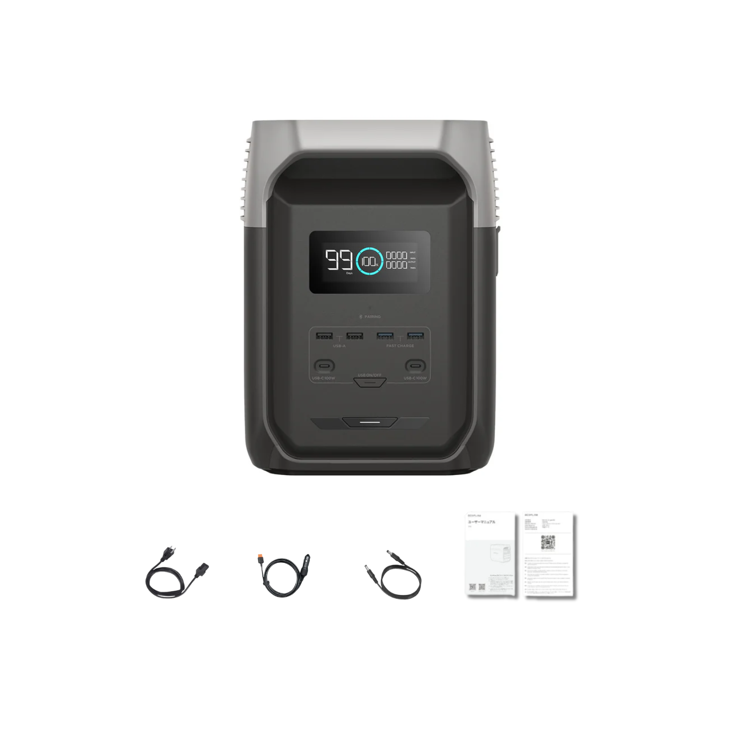EcoFlow DELTA 3 1500 Portable Power Station Inclusions