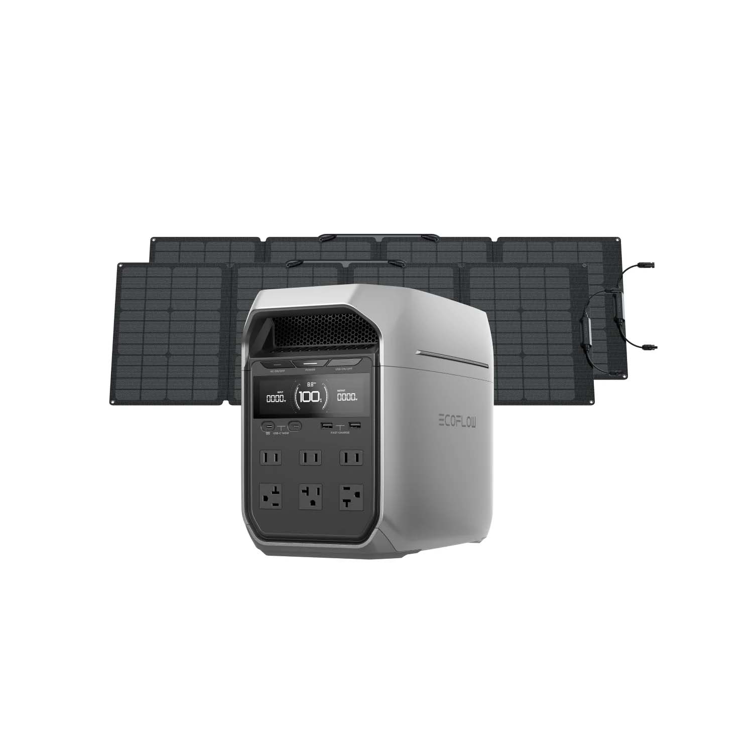 EcoFlow DELTA 3 Plus With 2 110W Solar Panels