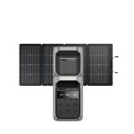 EcoFlow DELTA 3 Plus with DELTA 3 Series Smart Extra Battery and 220W Bifacial Portable Solar Panel
