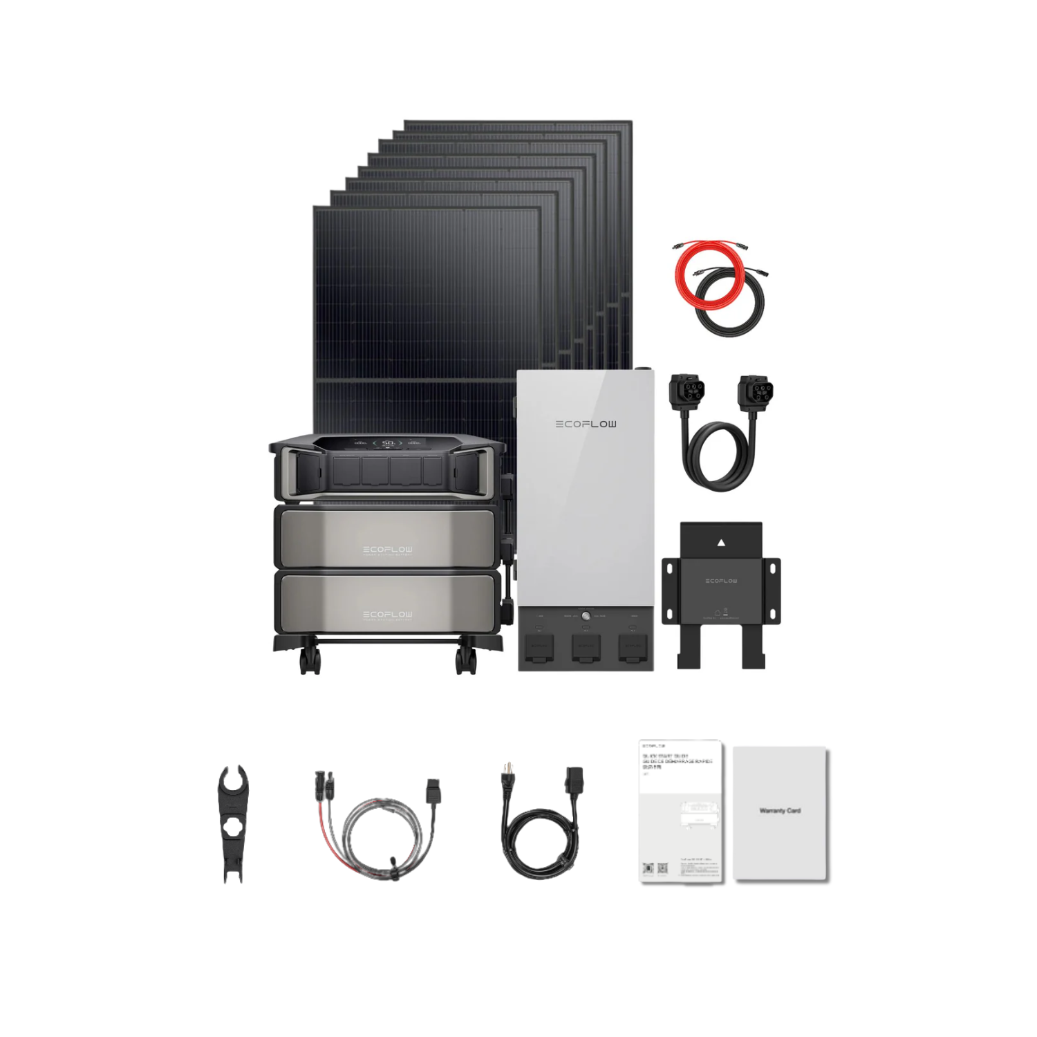 EcoFlow DELTA Pro Ultra Smart Home Solar Kit 2 x Battery + 8 x 400W Solar Panels + Smart Home Panel 2 | 6.144kWh | 3200W Solar Inclusions