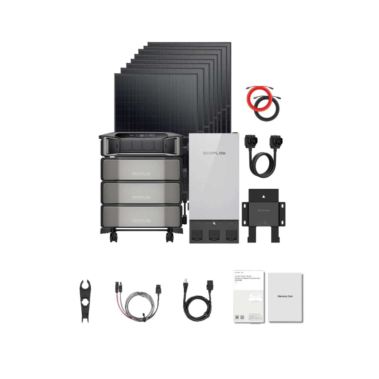EcoFlow DELTA Pro Ultra Smart Home Solar Kit 3 x Battery + 8 x 400W Solar Panels + Smart Home Panel 2 | 6.144kWh | 3200W Solar Inclusions