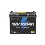 EcoFlow Lithium 12V 100Ah Deep Cycle LiFePO4 Battery Front View