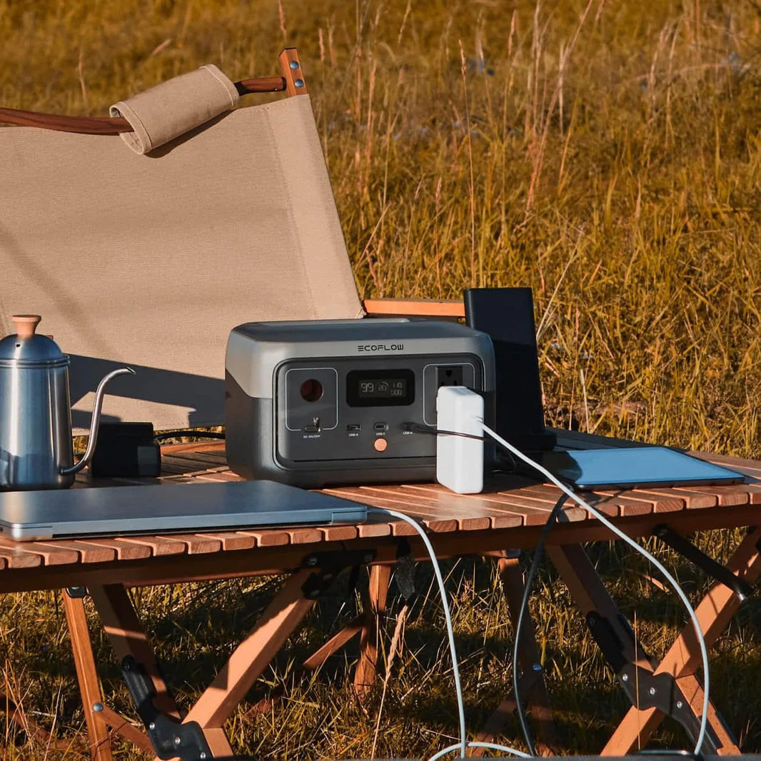 EcoFlow RIVER 2 Charging Devices At A Campsite