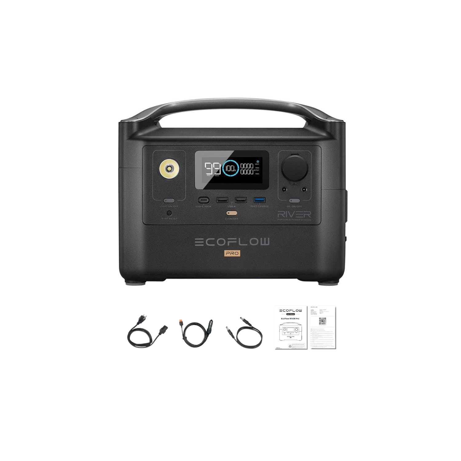 EcoFlow RIVER Pro Portable Power Station Inclusions