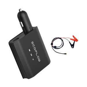 EcoFlow Smart Auto Battery Charger With Battery Clips And Cable
